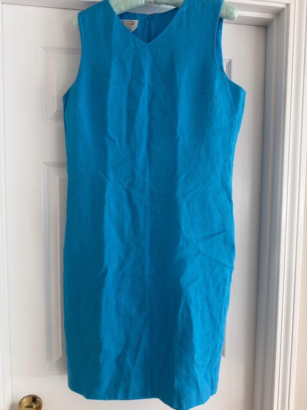Talbots Irish Linen Sleeveless Lined Dress 14